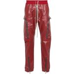 Czerwone Elastyczne jeansy męskie dżinsowe marki RICK OWENS w rozmiarze L 