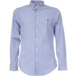 Niebieskie Koszule typu slim męskie bawełniane marki POLO RALPH LAUREN Big & Tall 