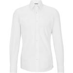 Białe Koszule typu slim męskie z klasycznym kołnierzykiem marki HUGO BOSS BOSS w rozmiarze S 