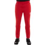 Czerwone Spodnie dresowe bawełniane w stylu casual marki Emporio Armani w rozmiarze M 