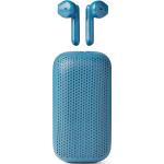 Słuchawki bezprzewodowe Speakerbuds niebieskie z głośnikiem bluetooth