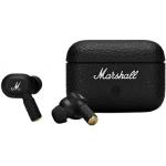 Czarne Słuchawki douszne marki Marshall 