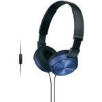 Niebieskie Słuchawki nauszne marki Sony 