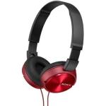 Czerwone Słuchawki nauszne marki Sony 