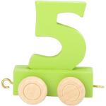 Small foot by Legler Drewniany wagon kolejowy - kolorowe cyfry - numer 5, Rozmiar: ok. 5x3x6 cm Wiek: 3+ Wpisz wybrany numer w komunikacie zamówienia
