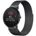 Czarne Smartwatche z licznikiem przebytego dystansu marki FOREVER Bluetooth 