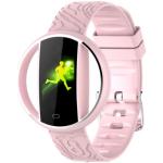 Różowe Smartwatche damskie eleganckie z licznikiem przebytego dystansu marki garett 