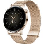 Złote Smartwatche eleganckie ze złota marki huawei 