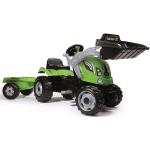 Zielone Autka do zabawy z motywem traktorów marki Smoby o tematyce farmy 