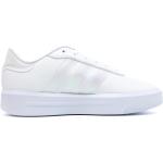 Białe Sneakersy na koturnie damskie z tkaniny marki adidas w rozmiarze 38 