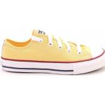 Żółte Niskie sneakersy dla dzieci eleganckie z tkaniny marki Converse w rozmiarze 31 