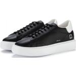 Czarne Sneakersy na koturnie damskie eleganckie marki D.A.T.E. w rozmiarze 40 - wysokość obcasa od 3cm do 5cm 
