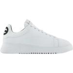 Białe Sneakersy skórzane męskie haftowane eleganckie marki Emporio Armani w rozmiarze 39 
