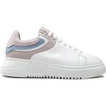 Białe Sneakersy damskie w stylu casual marki Emporio Armani w rozmiarze 38 