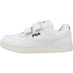 Białe Sneakersy na rzepy dla chłopców eleganckie marki Fila w rozmiarze 32 
