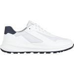 Białe Sneakersy męskie z wyjmowanymi wkładkami w stylu casual syntetyczne marki Geox w rozmiarze 44 