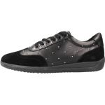 Czarne Sneakersy damskie eleganckie marki Geox w rozmiarze 39 