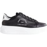 Czarne Sneakersy damskie w kratkę eleganckie marki Karl Lagerfeld w rozmiarze 40 