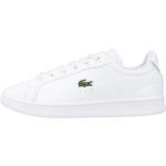 Białe Trampki & tenisówki dla dziewczynek eleganckie marki Lacoste w rozmiarze 34 