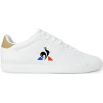 Białe Sneakersy męskie ze skóry syntetycznej na jesień marki Le Coq sportif w rozmiarze 41 