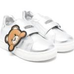 Białe Niskie sneakersy dla dzieci na jesień marki MOSCHINO w rozmiarze 25 