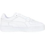 Białe Sneakersy skórzane męskie na jesień marki Puma w rozmiarze 40 