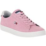 Różowe Niskie sneakersy damskie z zamszu marki Tommy Hilfiger w rozmiarze 38 