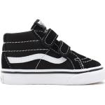 Czarne Sneakersy na rzepy dla dzieci Rzepy z zamszu marki Vans w rozmiarze 25 