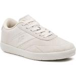 Przecenione Białe Niskie sneakersy męskie z zamszu marki 4F w rozmiarze 44 