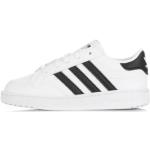 Białe Niskie sneakersy dla dzieci w paski sportowe marki adidas w rozmiarze 34 