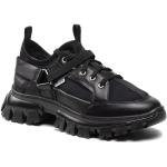 Przecenione Czarne Sneakersy damskie marki Bartek w rozmiarze 37 