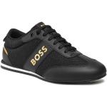 Przecenione Czarne Niskie sneakersy męskie marki HUGO BOSS BOSS w rozmiarze 41 