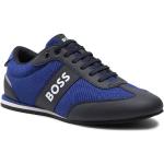Przecenione Niebieskie Niskie sneakersy męskie marki HUGO BOSS BOSS w rozmiarze 44 