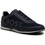 Przecenione Granatowe Niskie sneakersy męskie marki HUGO BOSS BOSS w rozmiarze 44 