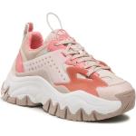 Przecenione Różowe Niskie sneakersy damskie marki Buffalo w rozmiarze 39 