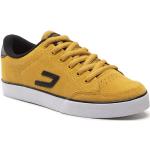 Przecenione Żółte Sneakersy sznurowane męskie skaterskie z zamszu marki C1RCA w rozmiarze 41 
