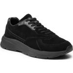 Sneakersy CALVIN KLEIN - Low Top Lace Up Sue HM0HM00285 Triple Black 0GJ