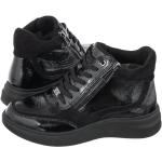 Sneakersy Caprice Czarne 9-25206-27 011 Black Naplak (CP300-a)