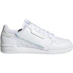 Białe Sneakersy damskie ze skóry syntetycznej na wiosnę marki adidas Continental 80 w rozmiarze 38 