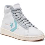 Sneakersy CONVERSE - Pro Leather Hi 171607C White/Soft Aloe/Ash Stone