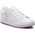 Przecenione Białe Sneakersy damskie marki DC Shoes w rozmiarze 37 