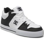 Przecenione Białe Buty do skate męskie skaterskie marki DC Shoes w rozmiarze 44 