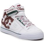 Przecenione Białe Wysokie sneakersy męskie marki DC Shoes w rozmiarze 33 