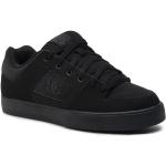 Czarne Sneakersy sznurowane męskie skaterskie ze skóry marki DC Shoes w rozmiarze 47 