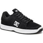 Czarne Sneakersy sznurowane męskie skaterskie z zamszu marki DC Shoes w rozmiarze 46 