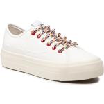 Przecenione Białe Sneakersy damskie marki Desigual w rozmiarze 36 