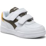 Przecenione Białe Niskie sneakersy męskie marki Diadora w rozmiarze 34 