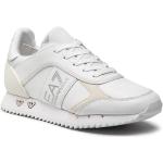 Przecenione Białe Sneakersy damskie marki Emporio Armani w rozmiarze 40 