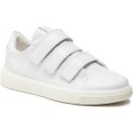 Przecenione Białe Buty do chodzenia męskie z gładkiej skóry marki Ecco w rozmiarze 36 
