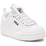 Przecenione Białe Sneakersy damskie marki Fila w rozmiarze 37 